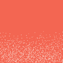 Vector Background Pattern In An Orange Pixel Art Style