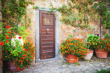 Wall Mural - The door to the magic world, Tuscany