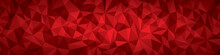 Abstract Vector Geometry Background, Red Planes Panorama