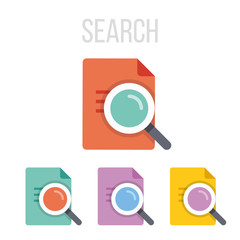Aufkleber - Vector search icons