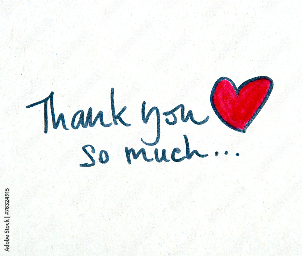 thank you message Stock Photo | Adobe Stock