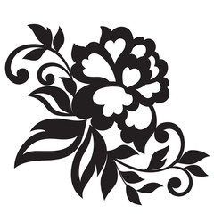 Wall Mural - Vector flower ornament