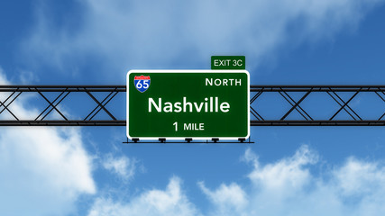 Wall Mural - Nashville USA Interstate Highway Sign