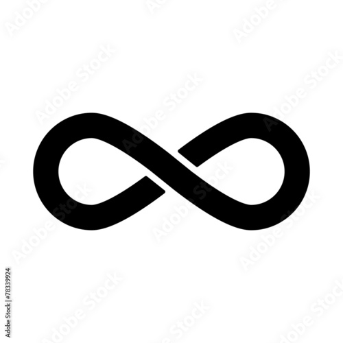 The infinity icon. Infinity symbol. Flat Poster Mural XXL