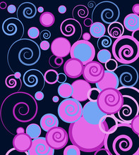 Vector Background With Swirls