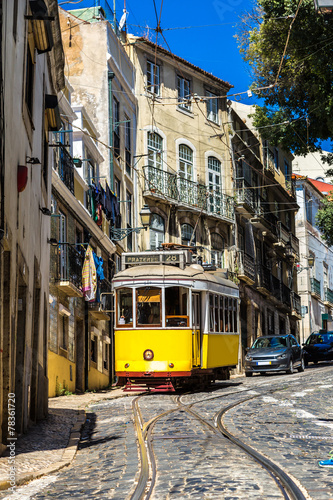 Naklejka na kafelki Lisbon tram