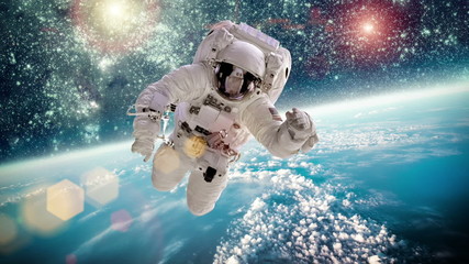 Wall Mural - Astronaut in outer spaceElements  this image furnished by NASA