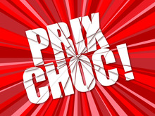 Tampon "PRIX CHOC" (soldes Promotions Déstockage Offre Spéciale)