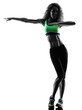 © snaptitude - woman zumba dancer dancing exercises silhouette