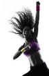 © snaptitude - woman zumba dancer dancing exercises silhouette