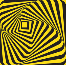 Abstract Yellow Black Rectangle