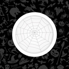 Sticker - Halloween background.