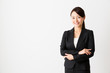 © taka - asian businesswoman on white backgroound