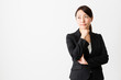 © taka - asian businesswoman on white backgroound