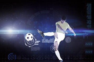 Poster - Composite image of football player