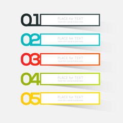 Wall Mural - vector colorful info graphics for your business presentations.