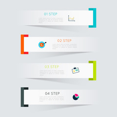 vector colorful info graphics for your business presentations.