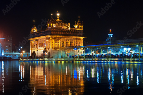 Fotografia, Obraz Golden Temple at night. Amritsar. India