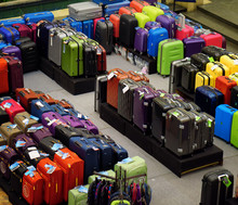 Big Sale Of Suitcases For Travel.