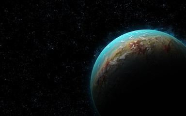 3d earth like planet