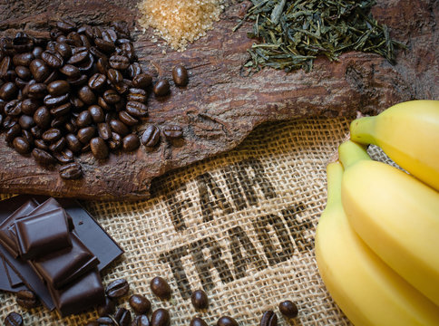 Fototapete - Lebensmittel Fair Trade