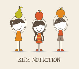 Wall Mural - kids nutrition