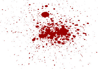 Abstract  splatter blood isolate background