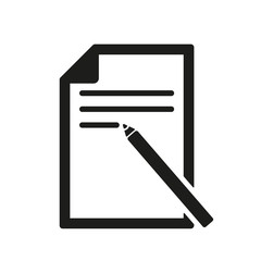 Poster - The note paper icon. Text file symbol. Flat