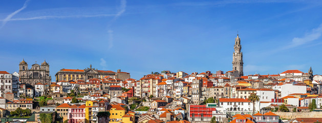 Wall Mural - Skyline and cityscape of the city of Porto in Portugal