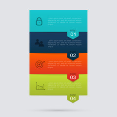 Aufkleber - Vector colorful info graphics for your business presentations.