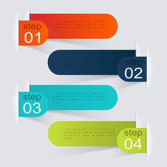 Aufkleber - Vector colorful info graphics for your business presentations.