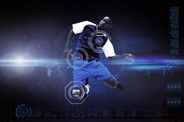 Aufkleber - Composite image of football player