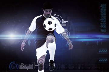 Aufkleber - Composite image of football player