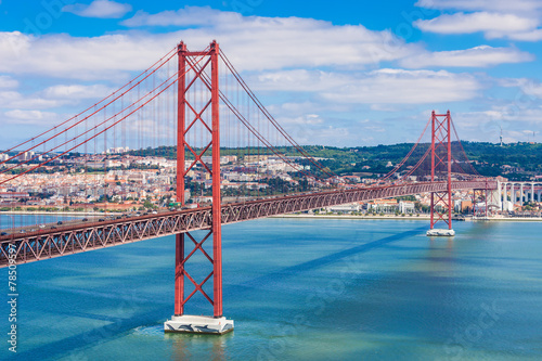 Naklejka na drzwi 25 de Abril Bridge