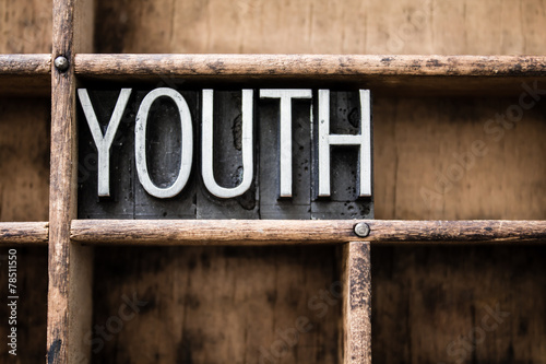Fotografie, Obraz Youth Vintage Letterpress Type in Drawer