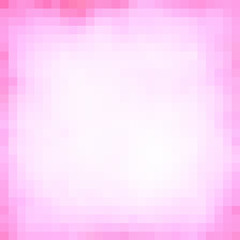 Poster - pink geometrical frame