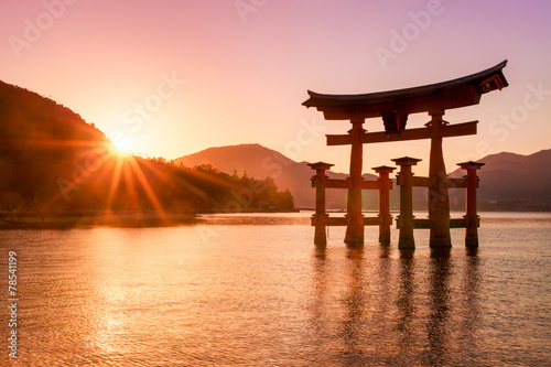 Nowoczesny obraz na płótnie Miyajima Japan