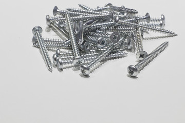 Screws isolated on a white background