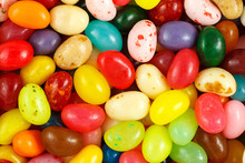Close Up Of Assorted Multicolored Jelly Beans
