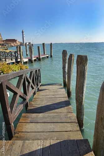 Naklejka na drzwi Venezia - molo