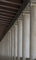 Wall Mural - Colonnade upstairs in the ancient agora