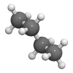 Sticker - Butane, molecular model