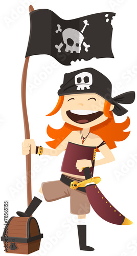 pirate girl et trésor