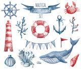 Nautical watercolor set
