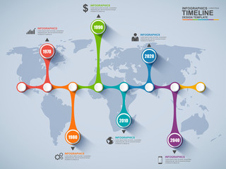 Aufkleber - Infographics vector design template