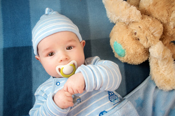 Wall Mural - Baby in the bed