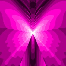 Abstract Butterfly - Pink Illustration