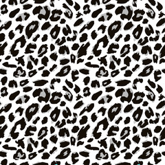 Leopard skin pattern. Vector version.