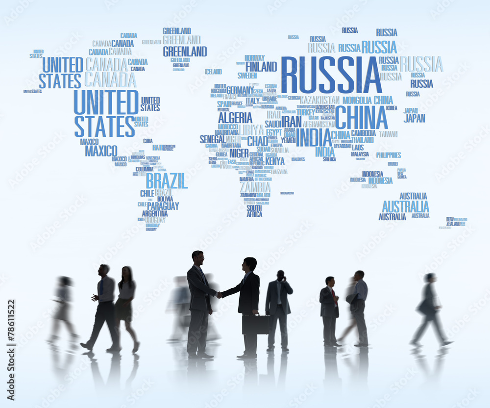 Globalization Russia Russia Global World International Countries Globalization Stock Photo ...