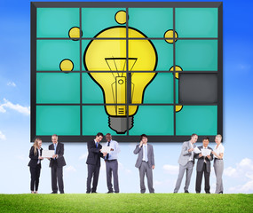 Wall Mural - Ideas Puzzle Problem Solving Inspiration Creativity Concept